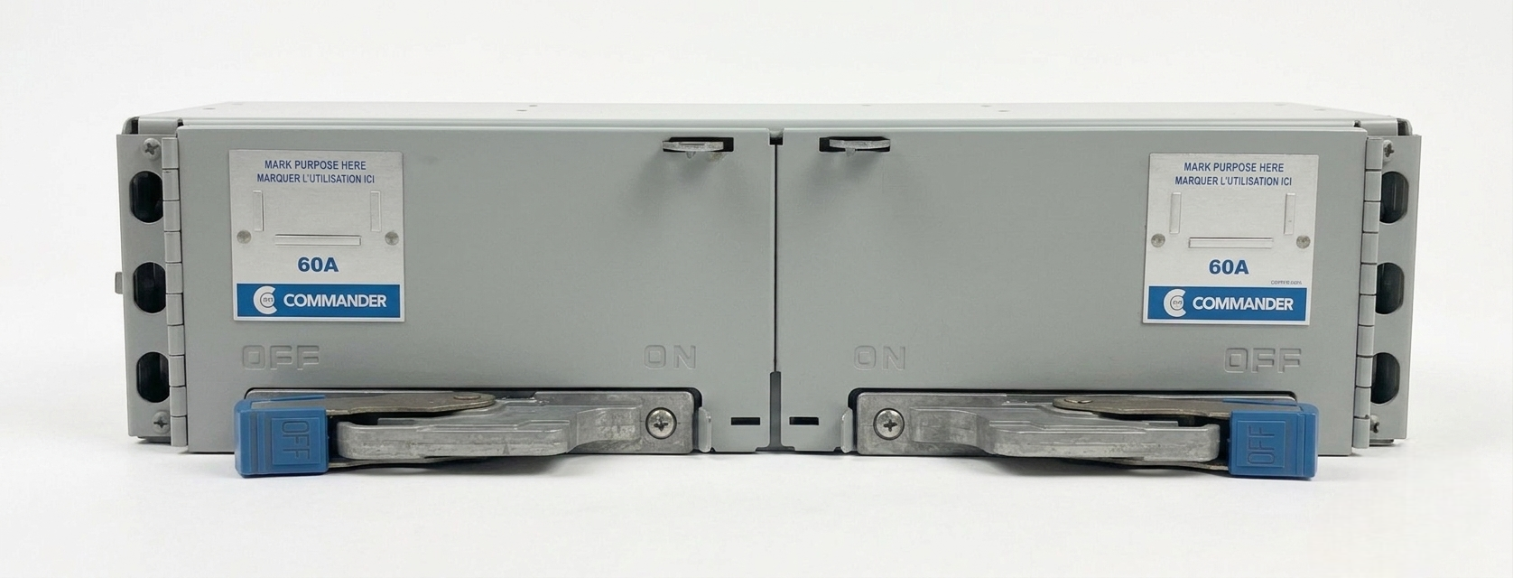 Commander QSF2236 60A/60A 600V Twin Fusible Panel-Mount Switch